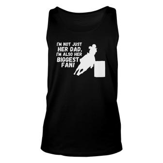 Barrel Racer Dad Giftcowgirl Horse Riding Racing Unisex Tank Top | Mazezy