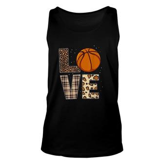 Basketball Player Leopard Cheetah Basketball Love Basketball Unisex Tank Top - Thegiftio UK