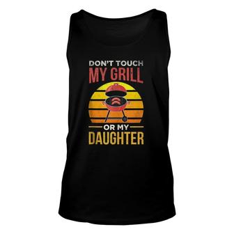 Bbq Dad Grilling Vintage Funny Cooking Meat Grill Barbecue Unisex Tank Top | Mazezy