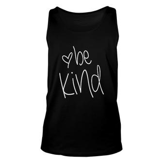 Be Kind Cute Graphic Unisex Tank Top | Mazezy