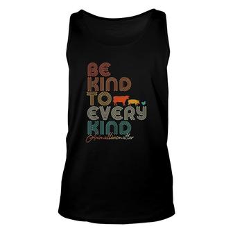 Be Kind To Every Kind Vegan Vegetarian Unisex Tank Top | Mazezy