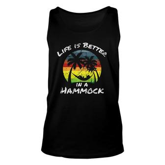 Beach Camping Gift Hammock Backpacking Hammocking Unisex Tank Top | Mazezy