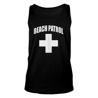 Beach Patrol Safety Lifeguard Unisex Tank Top | Mazezy CA