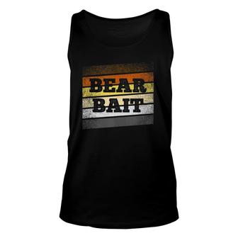 Bear Bait On Lgbt Pride Bear Brotherhood Flag Stripes Unisex Tank Top | Mazezy