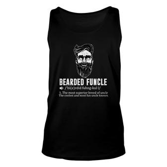 Bearded Funcle Funny Uncle Unisex Tank Top | Mazezy