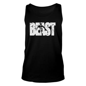 Beast T Workout Clothes Gym Fitness Unisex Tank Top | Mazezy CA