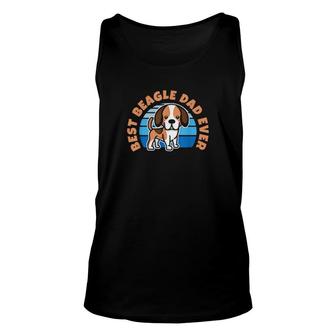 Best Beagle Dad Ever Hundeliebhaber, Retrodesign Unisex Tank Top | Mazezy