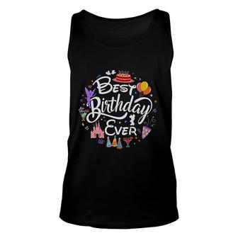 Best Birthday Ever Family Birthday Vacation Matching Mom Dad Unisex Tank Top - Seseable