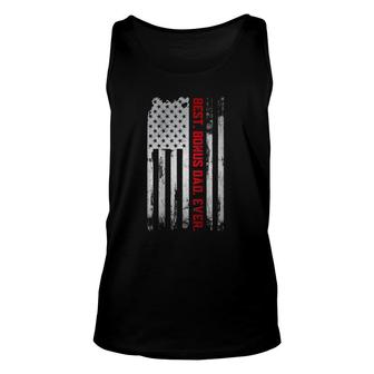Best Bonus Dad Ever American Usa Flag Father’S Day Gift Dad Unisex Tank Top | Mazezy