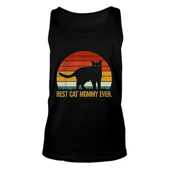 Best Cat Mommy Ever Vintage Retro Cat Lover Gifts Unisex Tank Top - Thegiftio