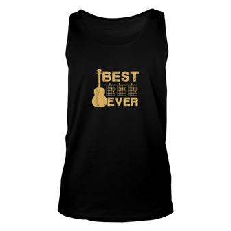 Best Dad Ever Guitar Chord Musician Guitarist Father's Day Unisex Tank Top | Mazezy