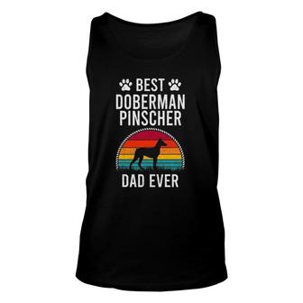 Best Doberman Pinscher Dad Ever Dog Lover Unisex Tank Top | Mazezy UK