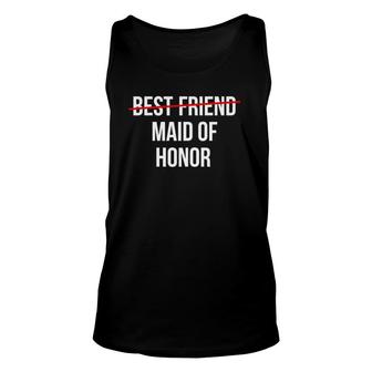 Womens From Best Friend To Maid Of Honor Wedding Bridal Party Tank Top | Mazezy