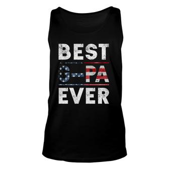 Best G-Pa Ever Vintage American Flag Parents Day Gift Unisex Tank Top | Mazezy