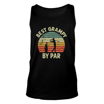 Mens Best Grampy By Par Golfing Golf For Golfer Grandpa Tank Top | Mazezy