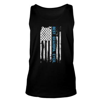 Best Grandpa Ever American Usa Flag Father’S Day Gift G-Pa Unisex Tank Top | Mazezy