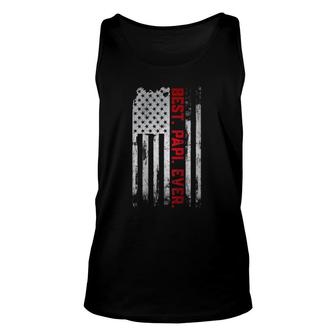 Best Papi Ever American Usa Flag Father’S Day Gift For Papi Unisex Tank Top | Mazezy