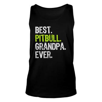Best Pitbull Grandpa Ever Dog Lover Unisex Tank Top | Mazezy
