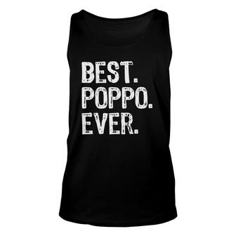 Best Poppo Ever Cool Funny Father's Day Gift Unisex Tank Top | Mazezy