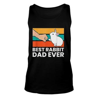 Best Rabbit Dad Ever Funny Dad Rabbit Unisex Tank Top - Thegiftio