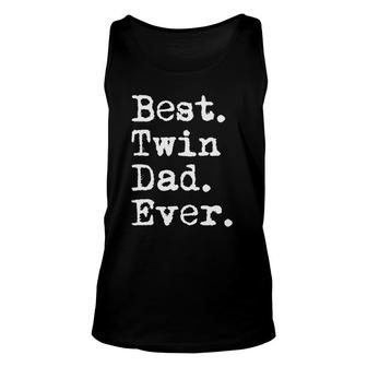 Mens Best Twin Dad Ever Father's Day Saying For Dad Of Twins Tank Top | Mazezy AU