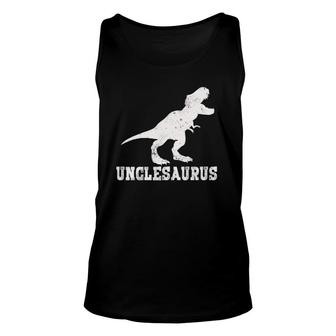 Best Uncle Dinosaur Unclesaurus Gifts For Father's Day Unisex Tank Top | Mazezy