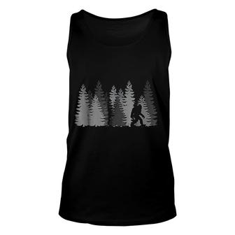 Bigfoot In The Forest Unisex Tank Top | Mazezy