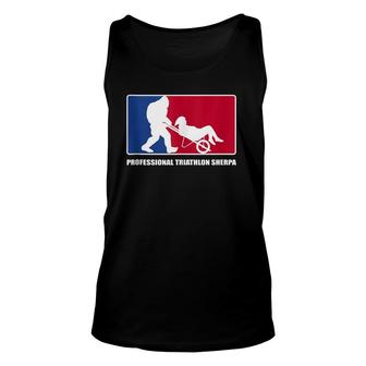 Bigfoot Ironsherpa For Race Day Triathlon Support Crew Tank Top | Mazezy