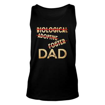 Biological Adoptive Foster Dad - Father's Day Unisex Tank Top | Mazezy