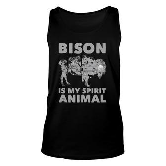 Bison Is My Spirit Animal American Bison Tank Top Unisex Tank Top | Mazezy
