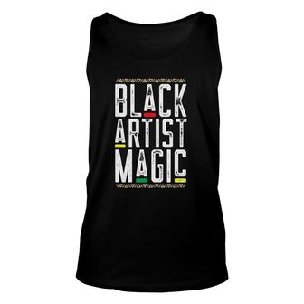 Black Artist Magic Black African American Lives Matter Unisex Tank Top | Mazezy