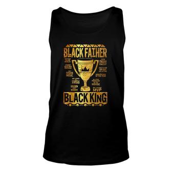 Black Father King Fathers Day Dad Matter Husband Dope Leader Tank Top | Mazezy