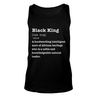 Black King Definition African Pride Melanin Educated V2 Unisex Tank Top - Thegiftio UK