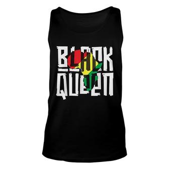 Black Queen History Month Africa Unisex Tank Top | Mazezy