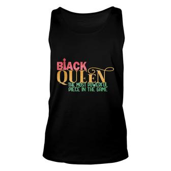Black Queen Most Powerful Chess African American V2 Unisex Tank Top - Thegiftio