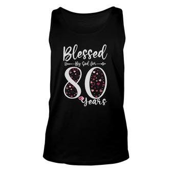 Blessed By God For 80 Years Old 80Th Birthday Tank Top | Mazezy CA