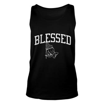 Blessed Praying Hands Unisex Tank Top | Mazezy