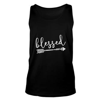 Blessed Thanksgiving Cute Graphic Printed Funny Thanksgiving Day Unisex Tank Top - Thegiftio UK