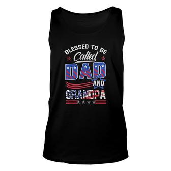 Blessed To Be Called Dad And Grandpa Unisex Tank Top | Mazezy