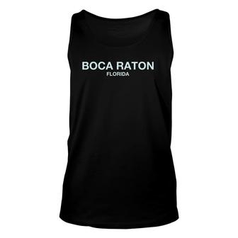 Boca Raton Florida Perfect For City Events Boca Raton Unisex Tank Top | Mazezy