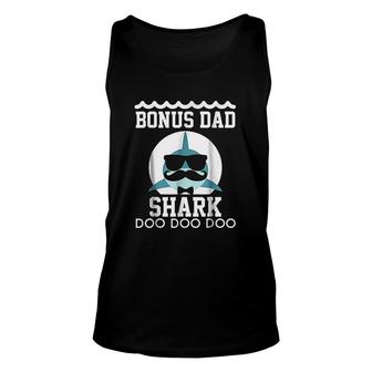 Bonus Dad Shark Unisex Tank Top | Mazezy