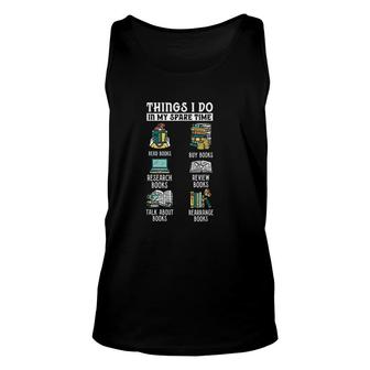 Book Reading Reviewing Books Free Time Bookworm Bookish V2 Unisex Tank Top - Thegiftio UK
