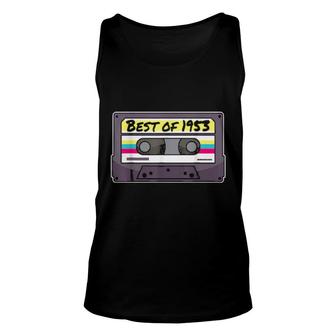 Born 1953 Birthday Cassette I Best Of 1953 Bday Unisex Tank Top | Mazezy