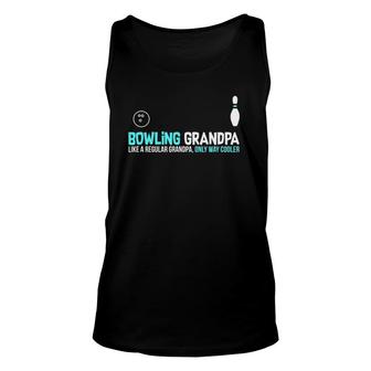 Bowling Grandpa Funny Cute League Gift Unisex Tank Top | Mazezy