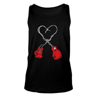 Boxing Boxer Valentines Day Heart Boxing Fight Box Club Unisex Tank Top | Mazezy