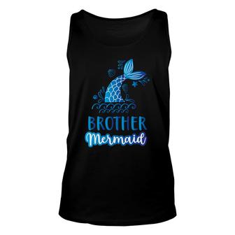 Brother Blue Graphics Mermaid Mermaid Matching Family Unisex Tank Top - Thegiftio