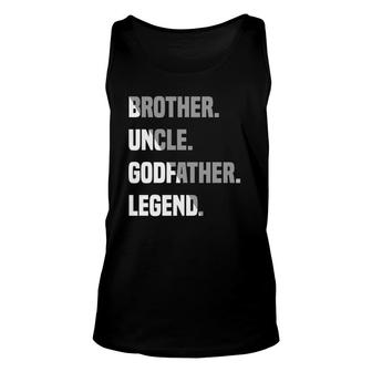 Brother Uncle Godfather Legend Matching Family Unisex Tank Top | Mazezy CA