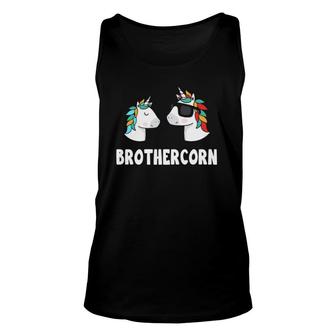 Brothercorn Unicorn Brother And Baby Father's Day Birthday Unisex Tank Top | Mazezy