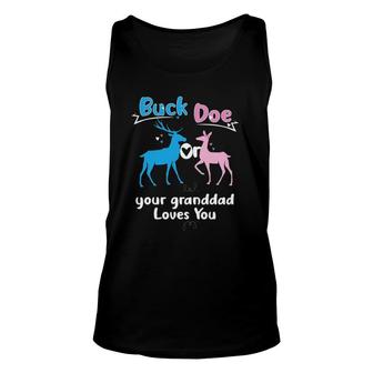 Mens Buck Or Doe Your Granddad Loves You Gender Reveal Party Tank Top | Mazezy