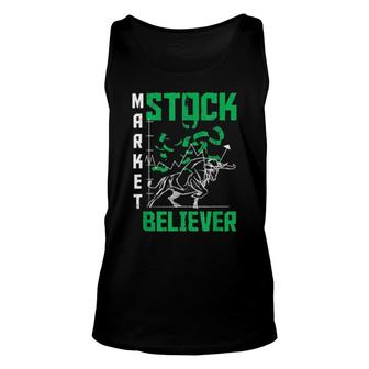 Bull Bear Stock Market Believer Stock Shareholder Unisex Tank Top | Mazezy
